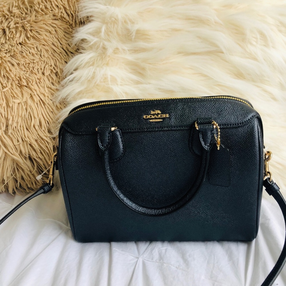 Denim-colored Coach Crossbody